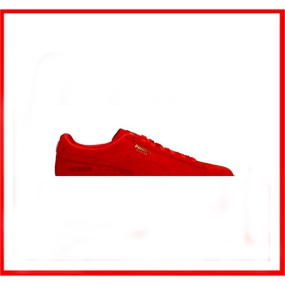 New Men\'s Genuine Suede (Leather) Puma Red \